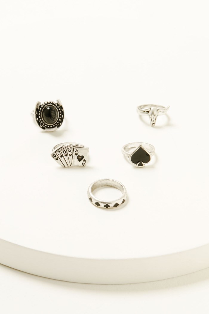 Idyllwind Women's Dresden Spade Ring Set - 5 Piece | Silver