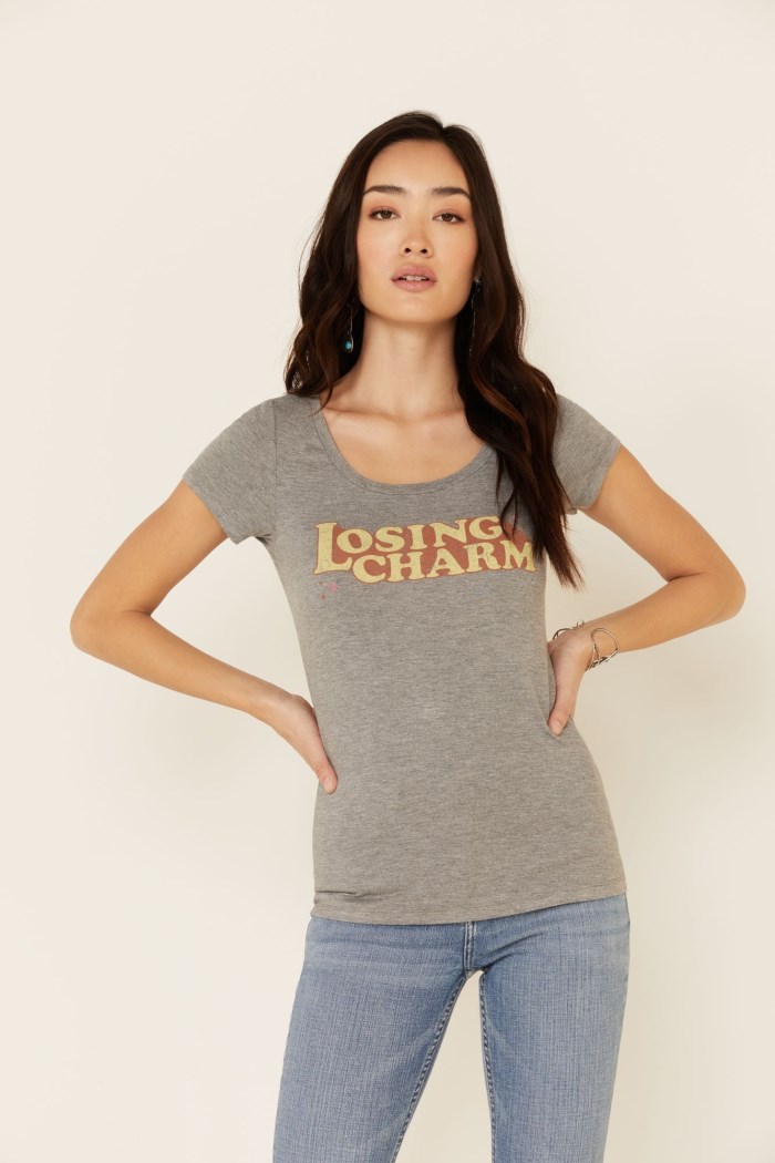 Idyllwind Women's Losing Charm Trustie Tee | Heather Grey
