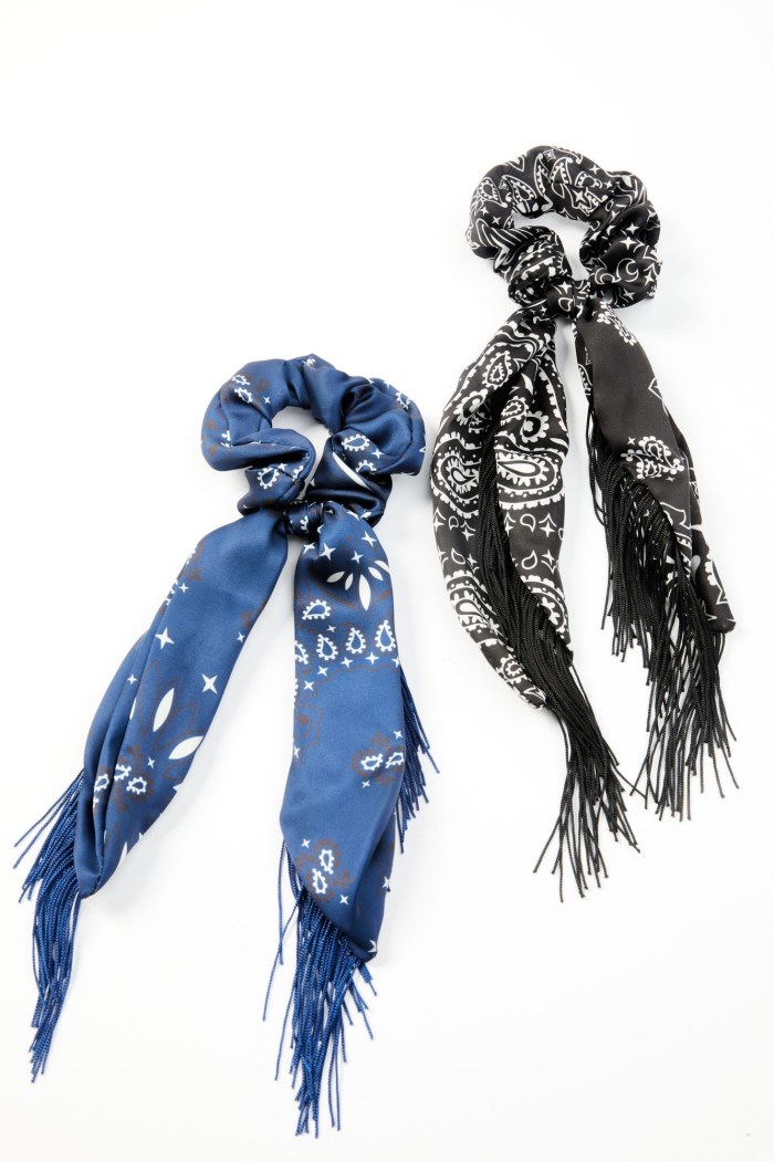 Idyllwind Women's Annette Fringe Hair Scrunchies - 2 Pack | Blue