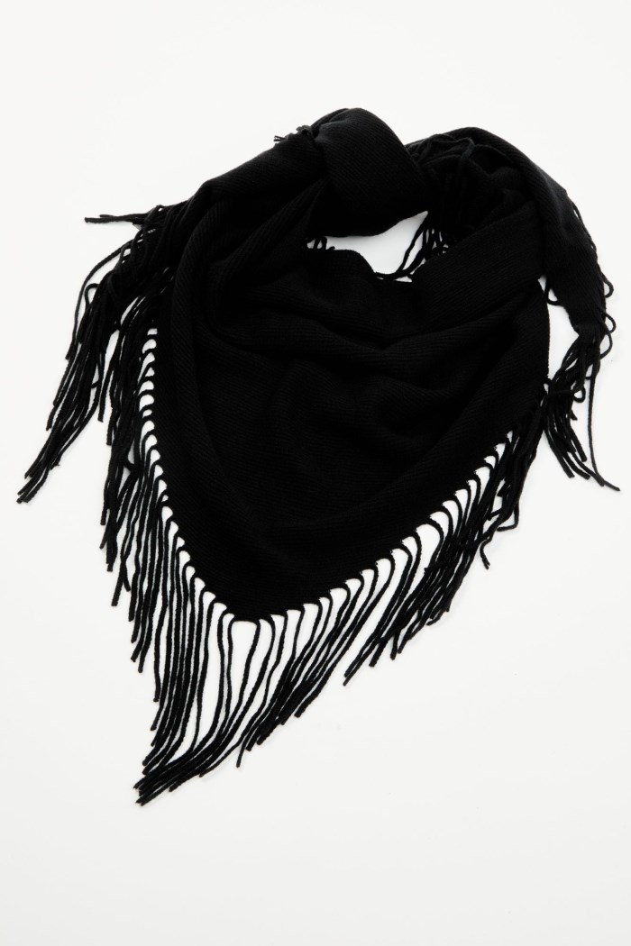 Idyllwind Women's Vera Fringe Knit Scarf | Black
