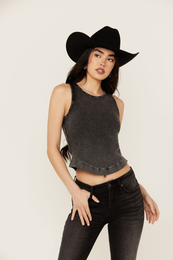 Idyllwind Women's Ribbed Studded Tank | Black