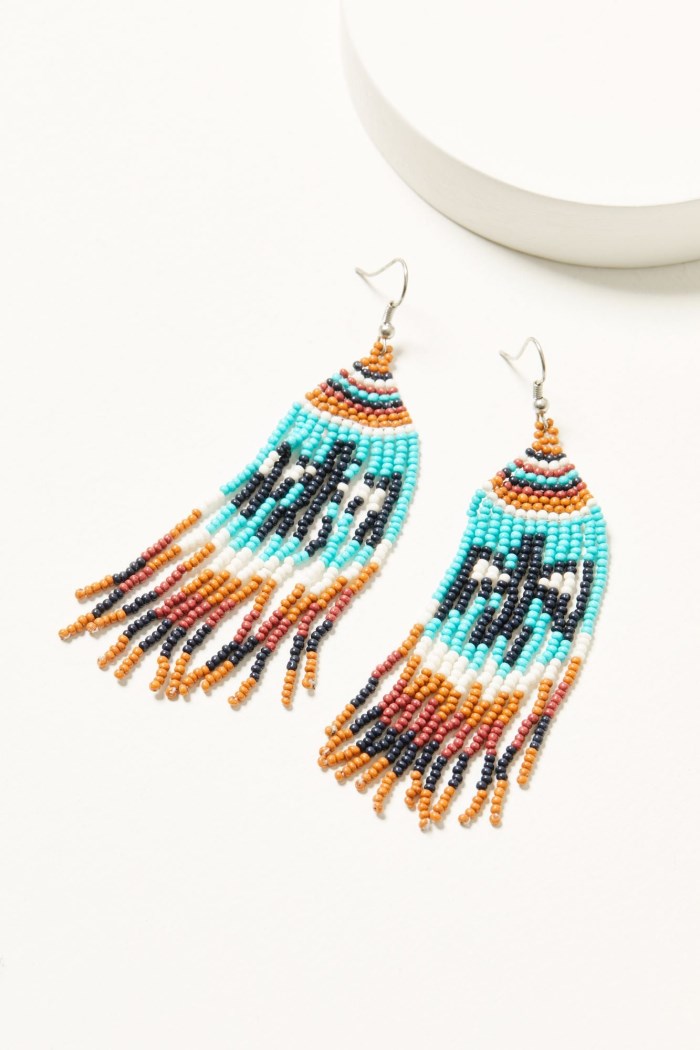 Idyllwind Women's Graylynn Beaded Fringe Earrings | Turquoise