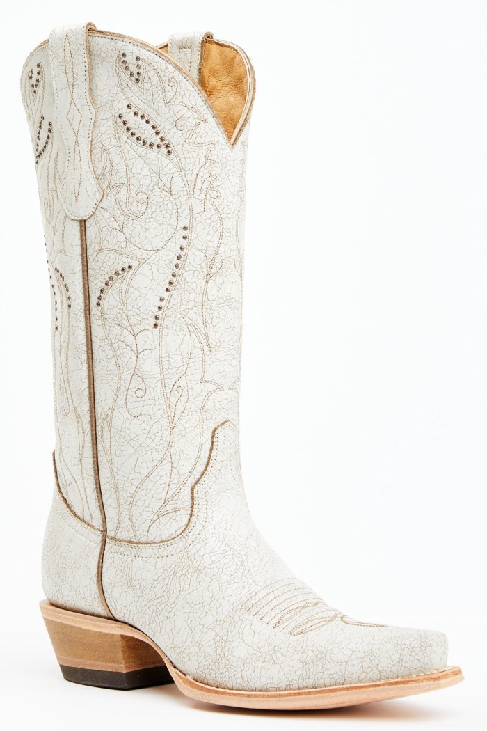 Idyllwind Women's Sweet Tea Crackle Tall Western Boots - Snip Toe | White
