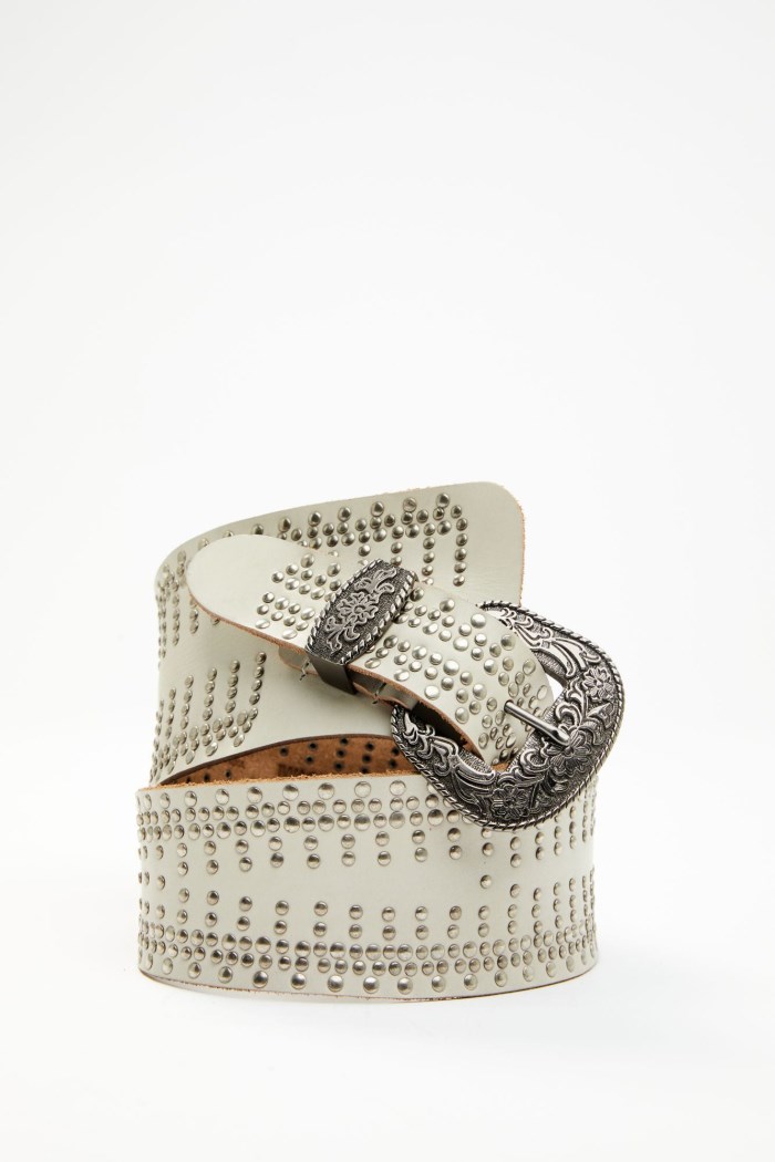 Idyllwind Women's Sadler Studded Belt | Ivory