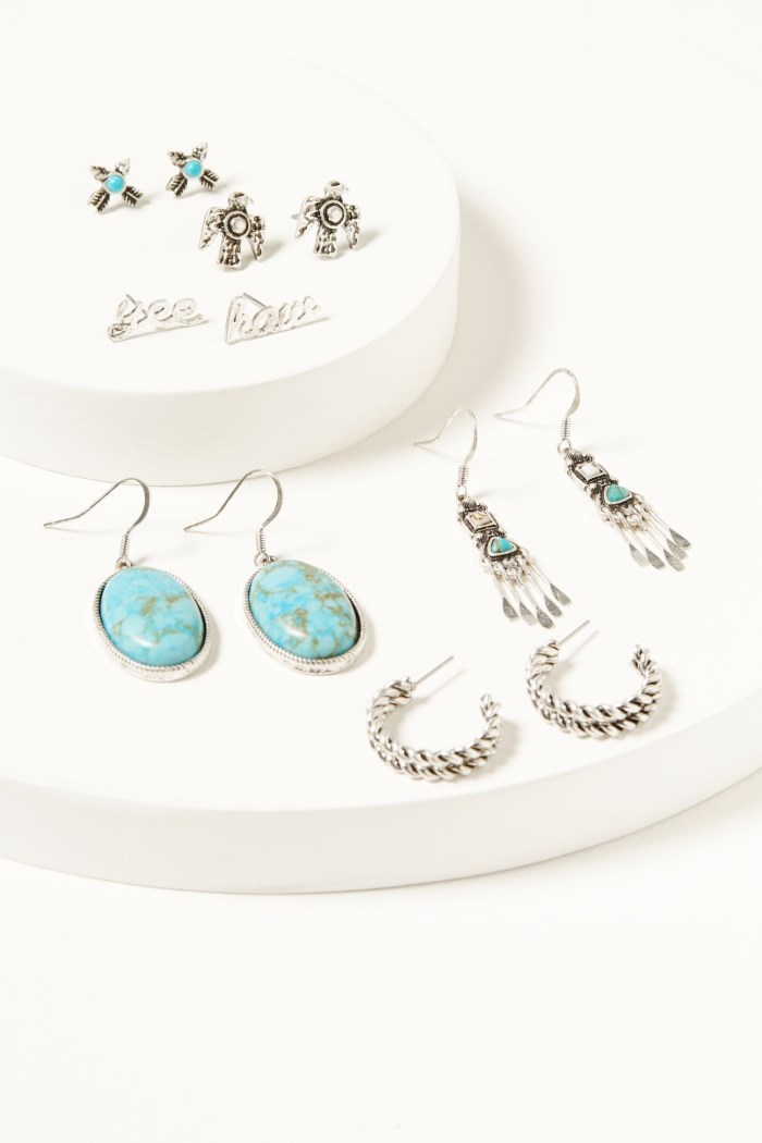 Idyllwind Women's Alteras Yee Haw Earring Set - 6 Piece | Silver