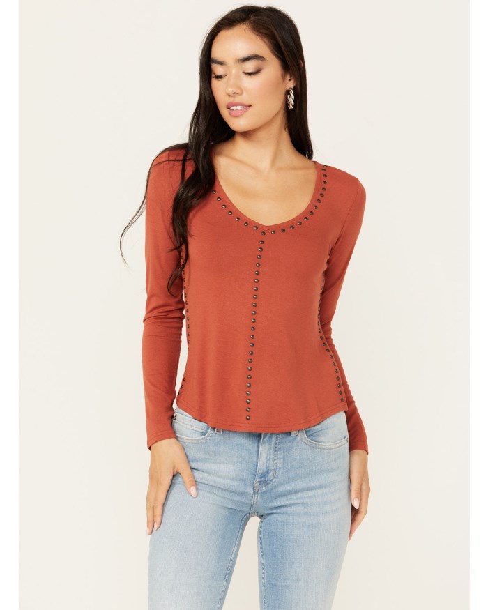 Idyllwind Women's Humble Long Sleeve Honky Tonk Top | Pecan