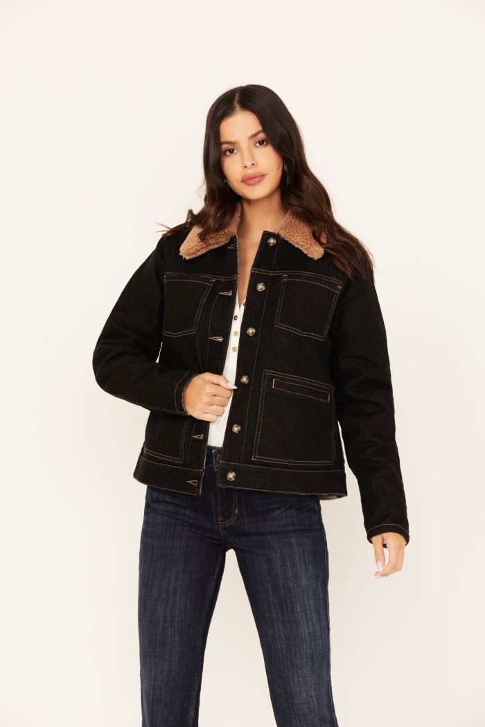 Idyllwind Women's Easton Reversible Denim Blanket Jacket | Black